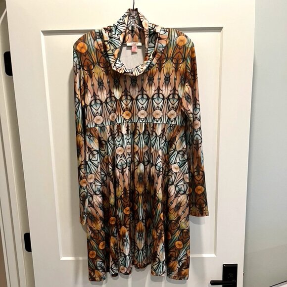 Isle Stain Glass Print Dress, L - Picture 1 of 12